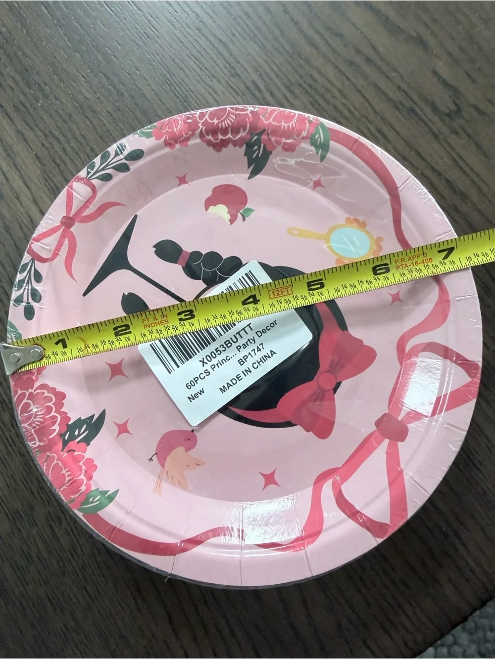 Party Disney Princess Themed Dessert Paper Plates - 60 Count